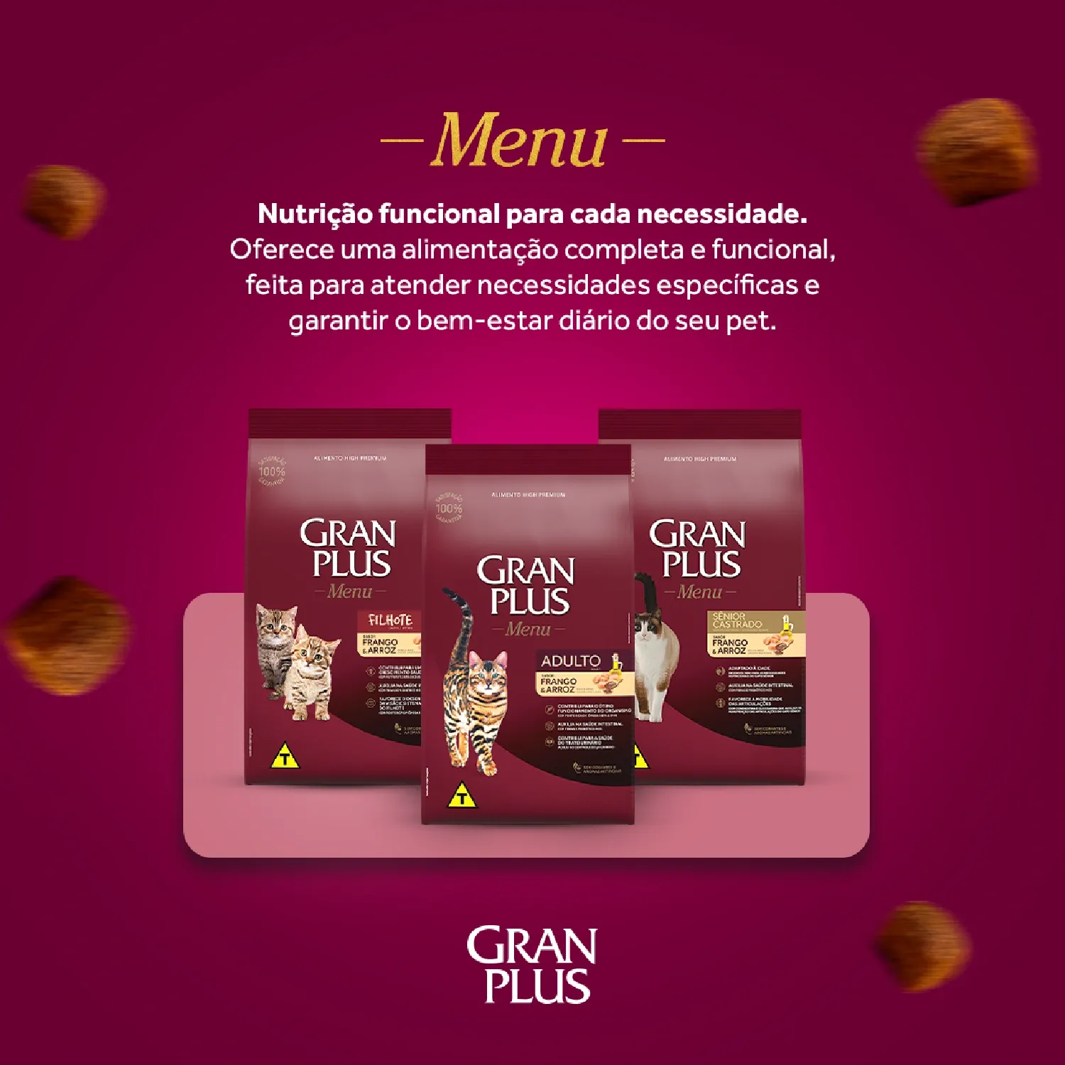 Racao GranPlus Menu Gatos linha